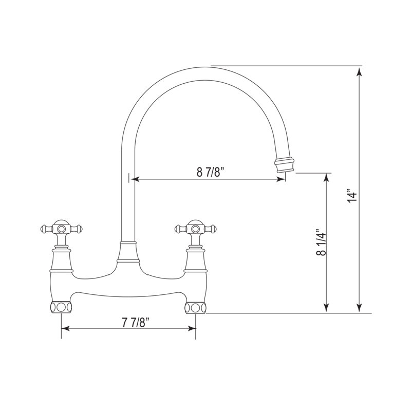 Perrin & Rowe Era™ Double Handle Kitchen Faucet Wayfair